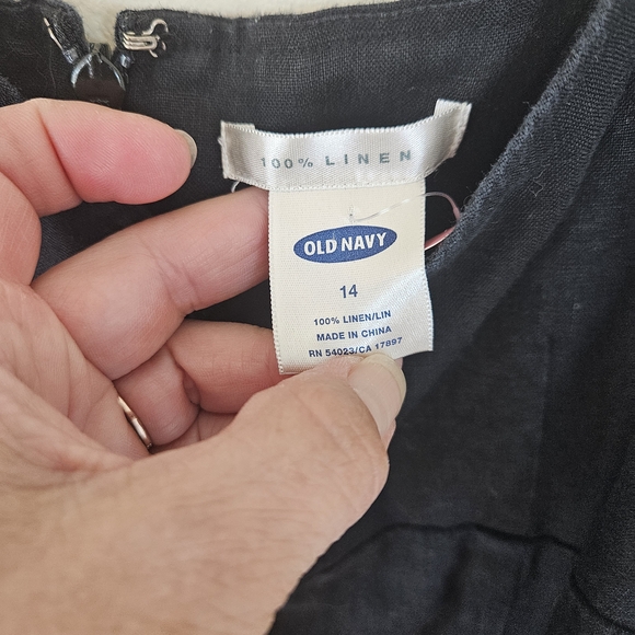 Y2K Old Navy Linen Black Maxi Skirt - Picture 4 of 6